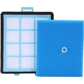 Resim Parmis Philips Uyumlu Fc 9724 Power Pro Expert Ön Ve Hepa Filtresi Seti 