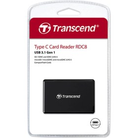 Resim Transcend RDC8 USB 3.1 Gen1 Type-C SD/MicroSD/CF Kart Okuyucu 