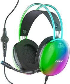 Resim Mu Art Ahşap Aula S505 Rgb Usb Gaming Mikronfonlu Oyuncu Kulaklığı Siyah 