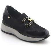 Resim Oxford Klasik Kadın Diğer 5d5458ds Donna Serena 5458ds Camoscio Glitter Nero Siyah 