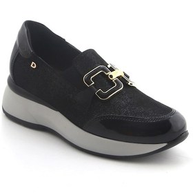 Resim Oxford Klasik Kadın Diğer 5d5458ds Donna Serena 5458ds Camoscio Glitter Nero Siyah 