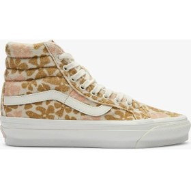 Resim Vans Sk8 Hi Groovy Floral Peach Reissue 38 Kadın Krem Sneaker Krem 