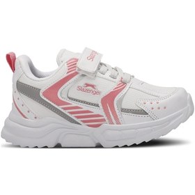 Resim Slazenger KENDALL Çocuk Cırt Cırtlı Beyaz / Pembe Günlük Spor Ayakkabısı 