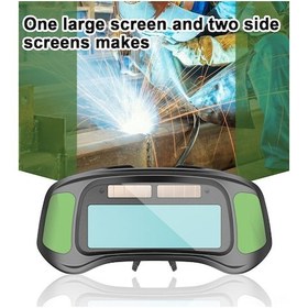 Resim Vkemall Güneş Enerjili Akıllı Kaynak Gözlüğü - Anında Işık Değiştirme Dın4 Ekran - Zırhlı Göz Ve Yüz Koruması - Uyumlu Tüm Kaynak Türleri 