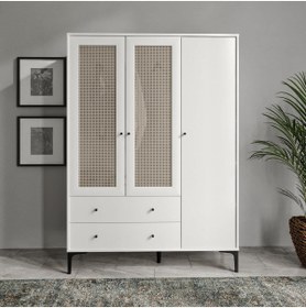 Resim VENATTO Trio 3 Kapılı Dolap (%100MDF) 