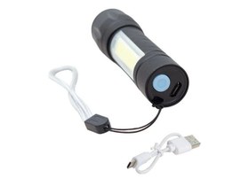Resim Powermaster PM-4525 Power Ledli USB Şarjlı Mini El Feneri 