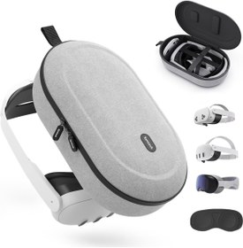 Resim SYNTECH Large Sert Taşıma Çantası Meta Quest 3s/3/Oculus 2/Pico 4 Uyumlu Gri M42 L 