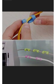 Resim Genel Markalar Kablo Düzenleyici Kablo Klipsi Yapışkan Bantlı şeffaf 