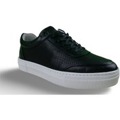 Resim Erkek Hakiki Deri Casual Sneaker Siyah 