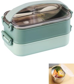 Resim Vagonlife 1500 ML Bento Lunch Box Ofis-Okul İçin Yeni Nesil Sefer Tası -Çorba Kaseli Model-Paslanmaz 