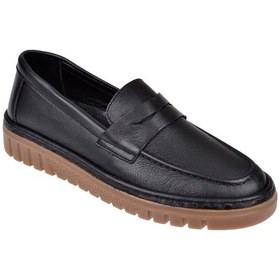 Resim Divadonna Hakiki Deri Makosen Kadın Ayakkabı Bl-7025 Siyah Siyah 