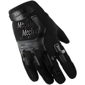 Resim Single Sword Mechanix Tam Parmak Taktik Eldiven, Darbe Emici İş Eldiveni, Dokunmatik Özellikli Motosiklet&spor Eldiveni, Unisex L-siyah 