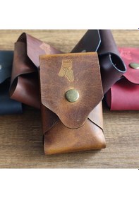 Resim Sumerian Leather Craft Deri Sigara Kılıfı Cat Sarısı 