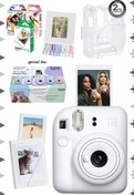 Resim Fujifilm Instax mini 12 Beyaz Fotoğraf Makinesi-30'lu Film-Albüm-Mandal-Çerçeve ve Kılıf Mega Set 2 