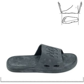 Resim Gezer Yazlık Erkek No Fear Airblow Islak Zemine Uygun Günlük Ev Bahçe Havuz Terlik Siyah 