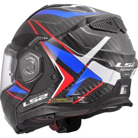Resim Ls2 Advant x Karbon Future Iı Beyaz-Mavi Kask 