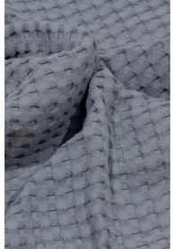 Resim Vionel Home Pamuklu Waffle Desen Ponponlu Çift Kişilik Pike Gri 