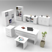 Resim Robinhome Robin Home Verona Abcdefg Ofis Büro Masa Takımı Beyaz 