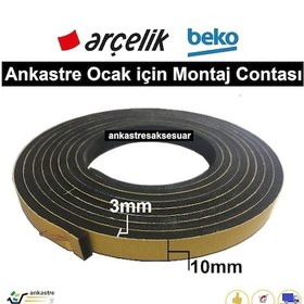 Resim Arçelik Uyumlu Ankastre Ocak Için Sızdırmazlık Çevre Montaj Contası - 377283835 