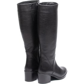 Resim John May Kadın SR-92900-1 Siyah Zenne Çizme 