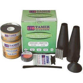 Resim Tamer 3x70+35 Bakır İletkenler İçin Reçineli Kablo Ek Muf E1 3703 