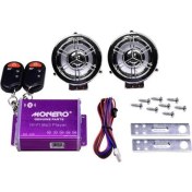 Resim EC Shop Monero Motosiklet Alarm Mp3 Çalar Radyo Bluetooth Türkçe Ses 