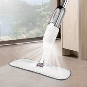 Resim Ev Temizliği için Paslanmaz Çelik Püskürtmeli Süpürge - Düz Süpürge, Yaşam Odası, Yatak Odası, Banyo, Tuvalet, Mutfak için Su Sisi ile El Değmeden Yıkama Pedleri 