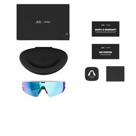 Resim Oakley Meta Vanguard OW8001-06 White Prizm Sapphire AI Spor Güneş Gözlüğü 