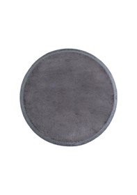 Resim Vl Yuvarlak Comfort Düz Saçaklı Peluş Antrasit Yolluk Halı Antrasit Düz Saçaklı Daire 