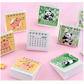 Resim 2025-2026 Sevimli Panda Mini Takvim - İngilizce/Çince Çift Dilli Aylık Planlayıcı, Haftalık Düzenlemeler, Dayanıklı Kağıt Masa Takvimi, Ofis İçin - Sevimli Hayvan Temalı, Cep Boyu Organizatör (Ağustos 2025 - Aralık 2026) 