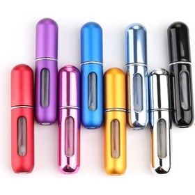 Resim Parfüm Şişesinden Çanta İçi Mini Doldurulabilir Seyahat Cep Yedek Parfüm Şişesi 5 ml 