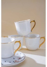 Resim Acar Evalina 6 Kişilik Kahve Fincan Takımı - 90 Ml Renkli 