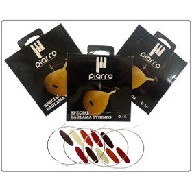 Resim Piarro Profosyonel Kısa Sap Bağlama Teli 0,18 ( 3 Paket ) 
