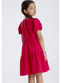 Resim Miababy Basic Düz Elbise Fuşya 