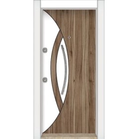 Resim Tezwood Beyaz Çelik Kapı ,Daire Kapısı ,Tırnaklı Kapı ,Sol Açılım 