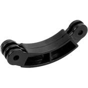 Resim Plastik-1x Kask Uzatma Kolu Dağı Kısa Çubuk Kavisli Tip Gopro Hero 8 7 6 5 Insta360 Xiaoyi Sjcam Eken Eylem Kamera Aksesuarları 