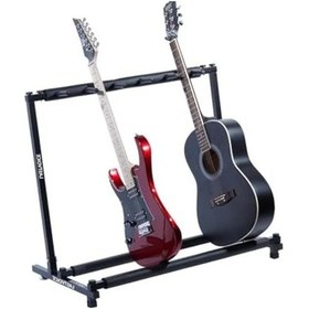 Resim Profesyonel 5'li Gitar Standı, Stabil Destek Ve Kolay Kullanım 1 