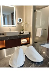 Resim AdNovasam Tek kullanımlık otel & spa terliği 100'lü paket 