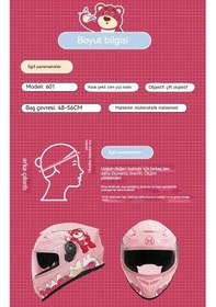 Resim Maoyaya Motosikleti Kış Kaskı Çocuk Beyaz 01 Yd Beyaz - Siyah 