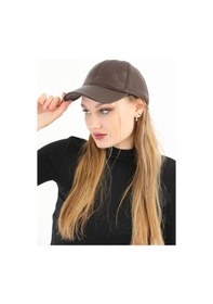 Resim Elif İç Giyim Unisex Ayarlanabilir Taba Deri Şapka Taba 