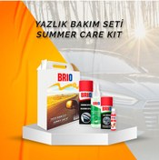 Resim Brio Yazlık Bakım Seti Silikon Sprey Sprey Koku Klima Tazeleme Spreyi Cam Temizleme Sabunu 