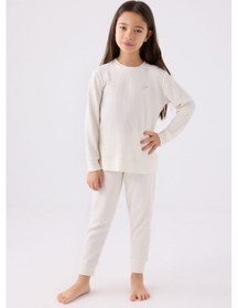 Resim Rolypoly Kız Çocuk Beyaz Pijama Takımı Rp3464-c-v2 Beyaz 