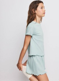 Resim MANGO Kids Fitilli şort pijama 