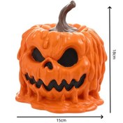 Resim Geeksen Kabak Şekilli Multifonksiyonel Dekoratif Süs, Şeker Depolama, Bitki Potu, Halloween Ve Ev Dekoru, Klasik Wax Dripping Teknolojisi İle Renkli Kartoon Tasarım 