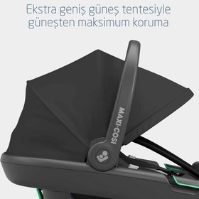 Resim Maxi-Cosi Coral 360 Dönebilir 2'si Bir Arada Modüler Ana Kucağı ve Oto Koltuğu Essential Black 