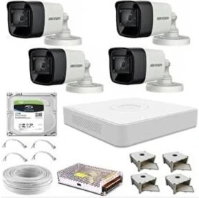 Resim Hikvision 4 Kameralı Full AHD HD Set 