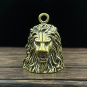 Resim Rustik Aslan Çan Pendent, Vintage Metal Ev & Araba Süsleme, Dekoratif Aşağı Sarkan Çan, Güç Gerekmez, Noel Çanı 