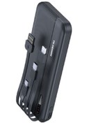Resim Buffer ® 1000 mAh Micro Type-C USB Lightning 4 Kablolu Hızlı Kablosuz Şarj Powerbank 