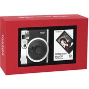 Resim İnstax Neo 90 Classic Siyah Fotoğraf Makinesi Kırmızı Special Box 