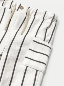 Resim Mayoral Erkek Bebek Çizgili Jogger Pantolon 1584 - BEYAZ / 2 YAŞ 